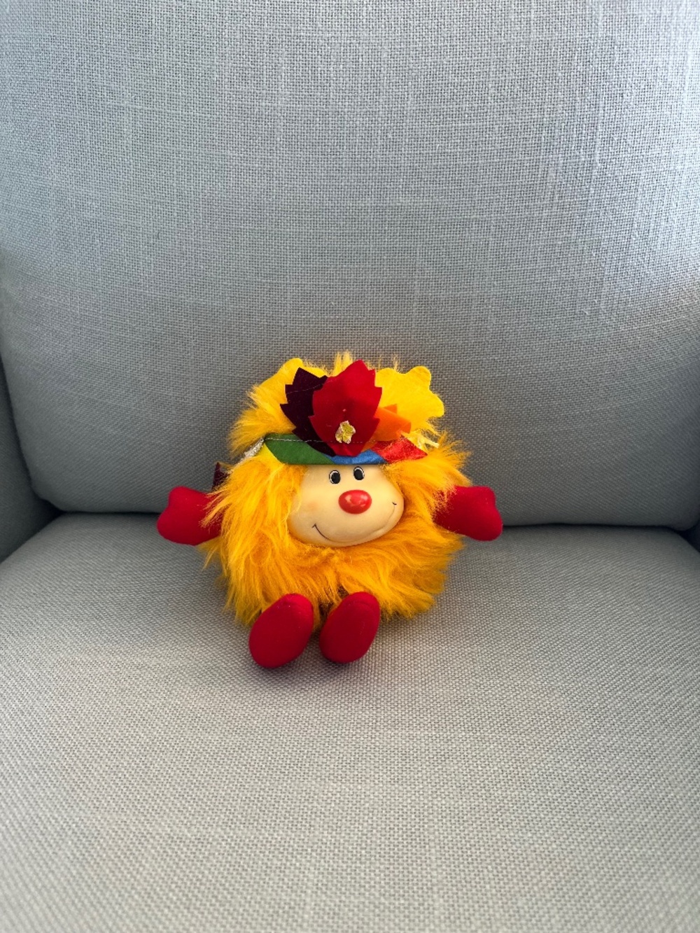 Vintage 1984 Hallmark Rainbow Brite Spark Sprite Orange Plush Hatful Rare